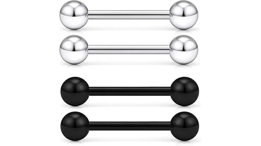 stainless steel tongue piercings