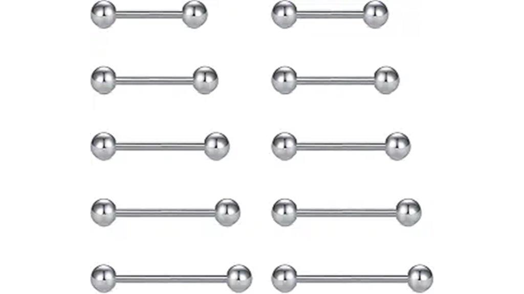 steel nipple tongue rings