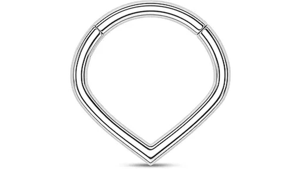 steel septum nose jewelry