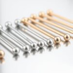 stylish curved eyebrow barbells