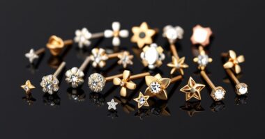 stylish durable cartilage studs