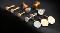 stylish flat back cartilage earrings