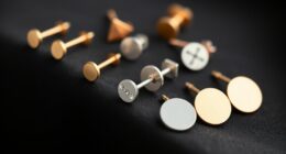 stylish flat back cartilage earrings
