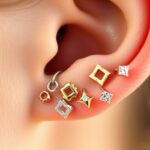 stylish helix piercing jewelry