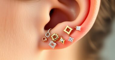 stylish helix piercing jewelry