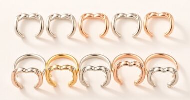 stylish horseshoe lip rings