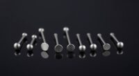 stylish hypoallergenic titanium labret