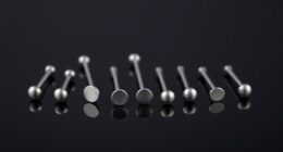 stylish hypoallergenic titanium labret