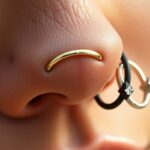 stylish secure septum rings