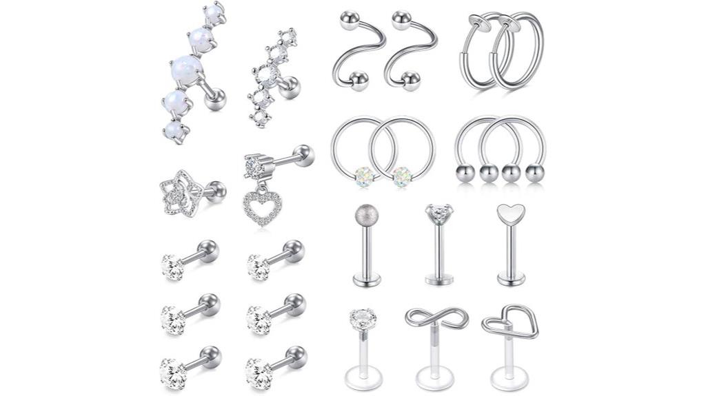 surgical steel cartilage earrings