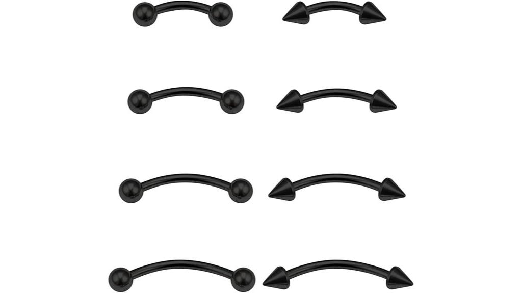surgical steel eyebrow piercing