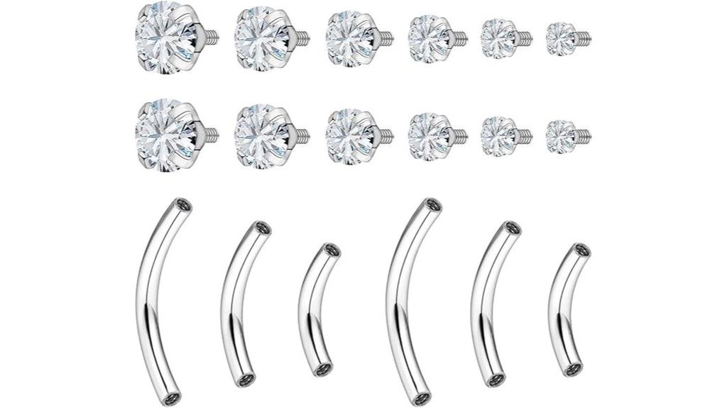 surgical steel eyebrow piercing