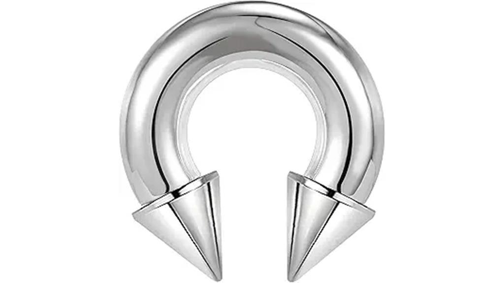 surgical steel horseshoe barbell