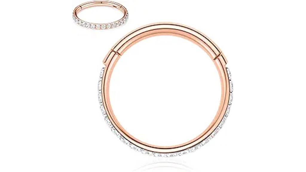 surgical steel nose hoop