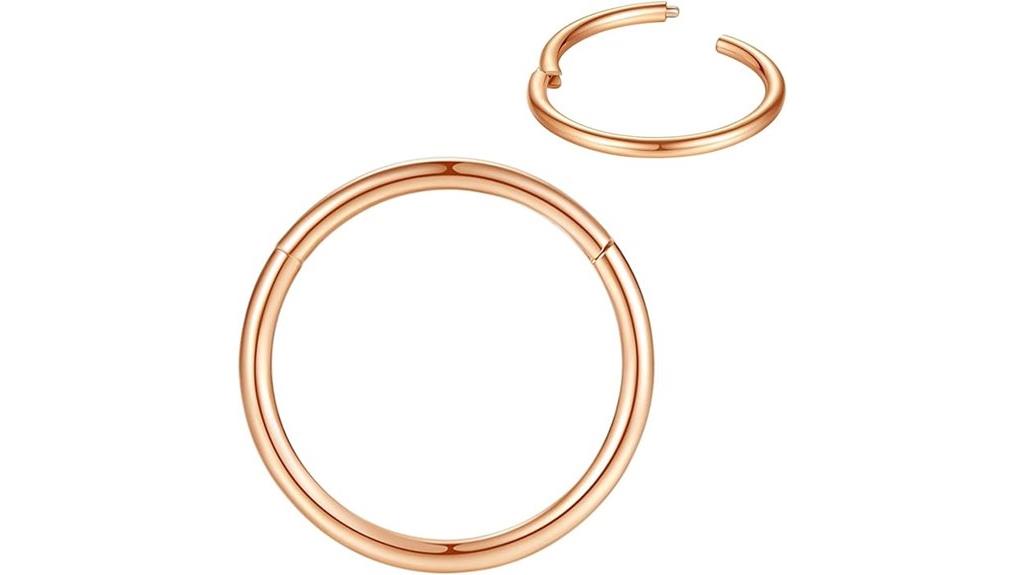 surgical steel nose ring