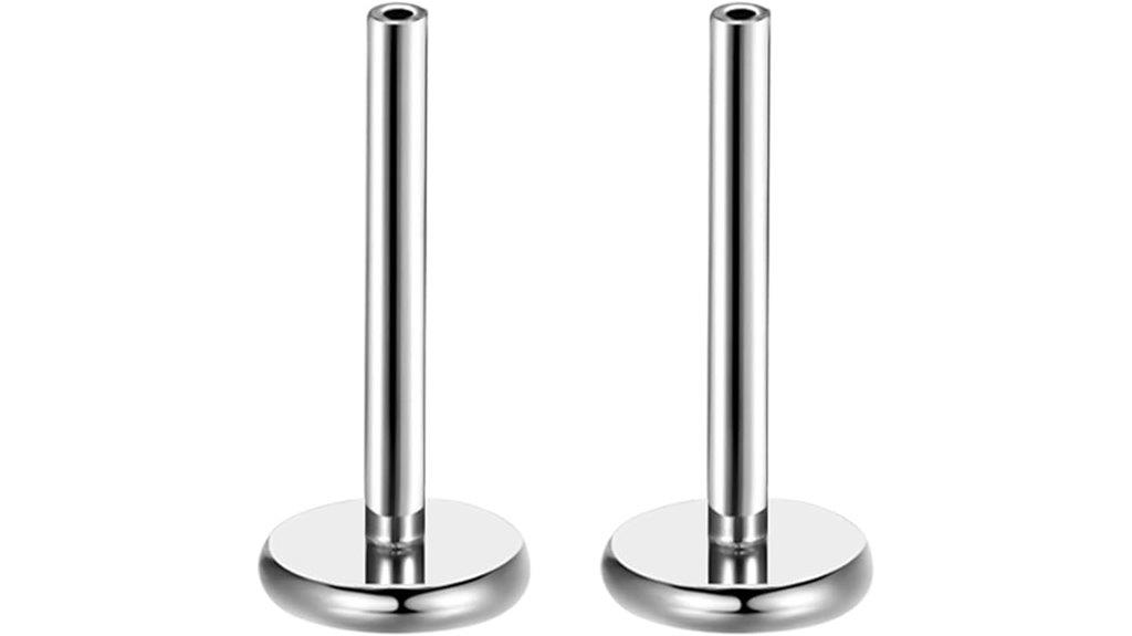 titanium bar post earrings