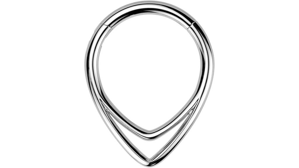 titanium chevron segment ring