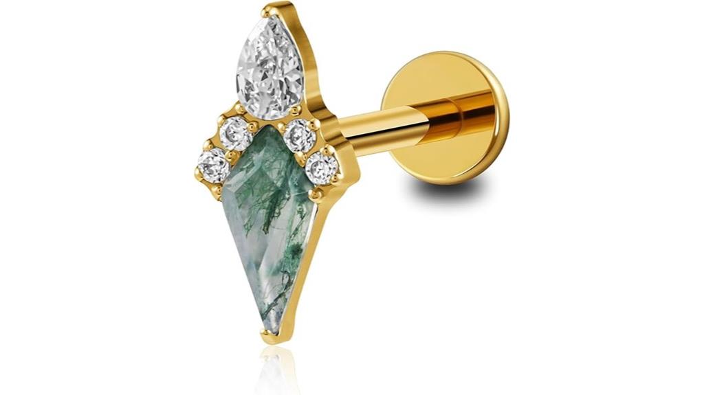 titanium conch helix stud