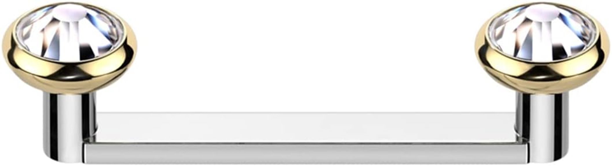 titanium cz flat barbell