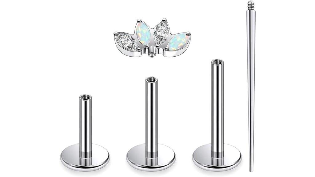 titanium ear piercing jewelry
