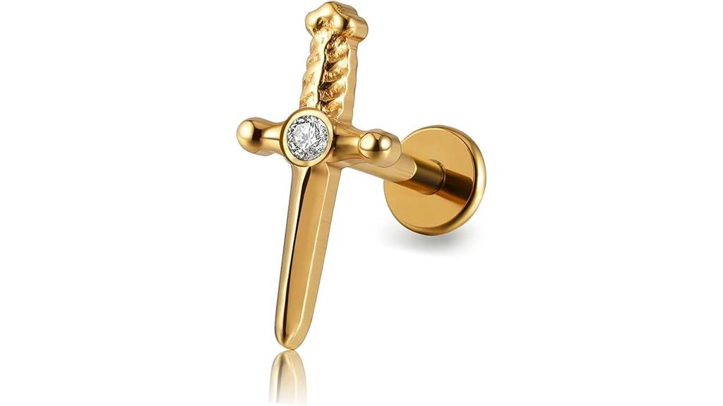 titanium ear piercing jewelry