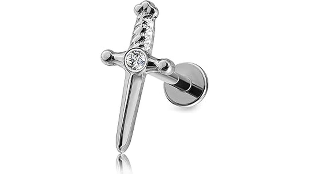 titanium ear piercing jewelry