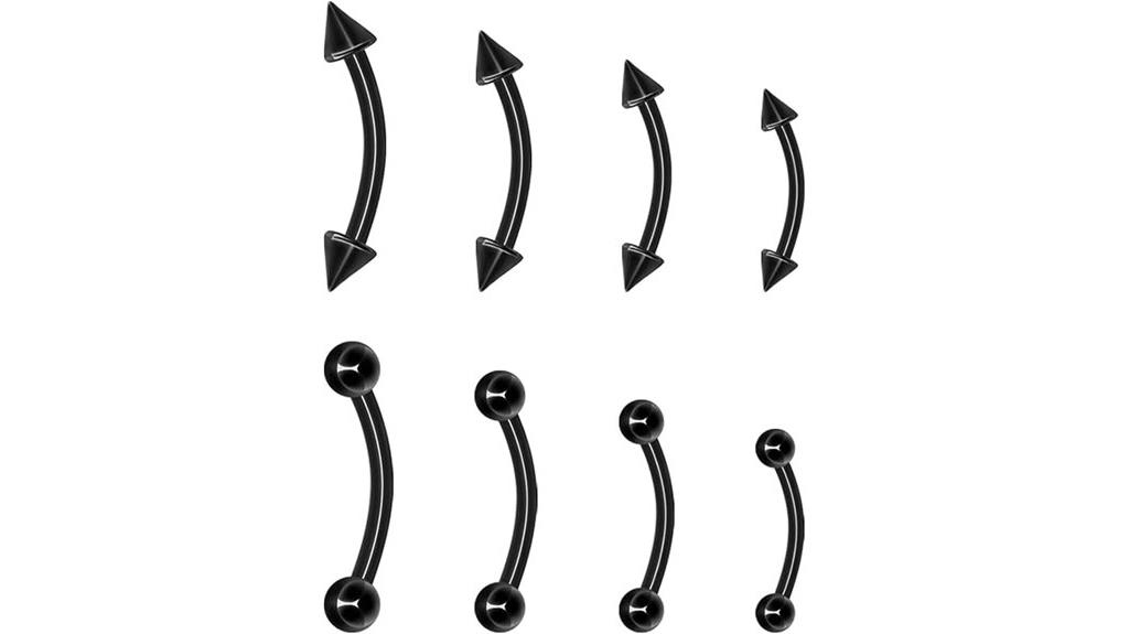 titanium eyebrow piercing jewelry