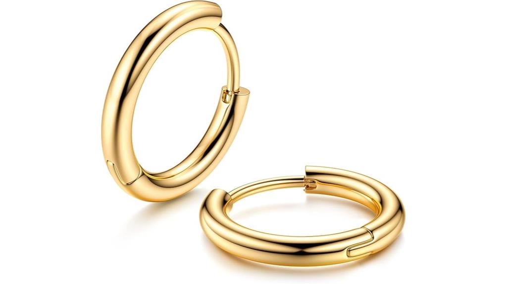 titanium hoop earrings