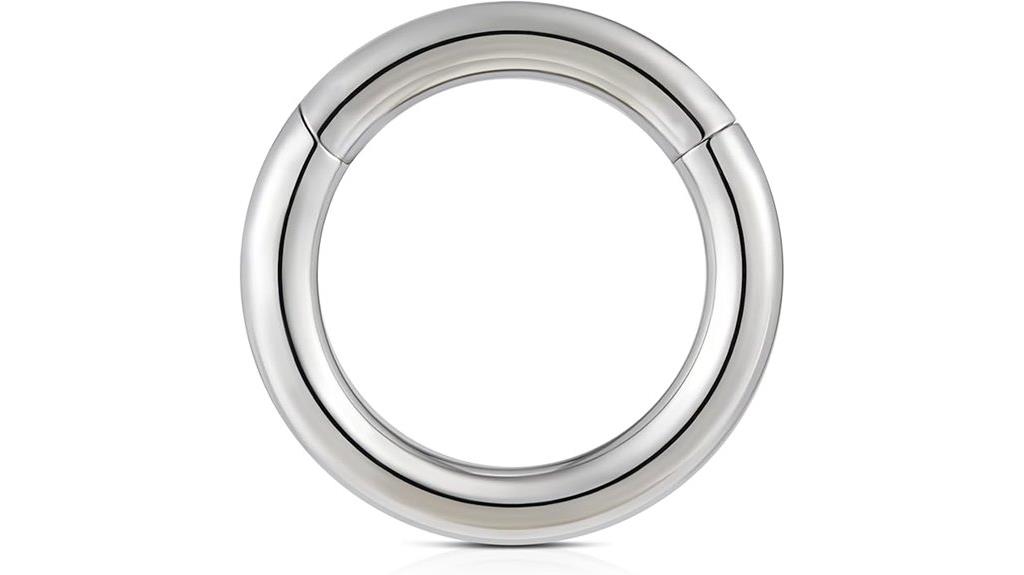 titanium large gauge hoop