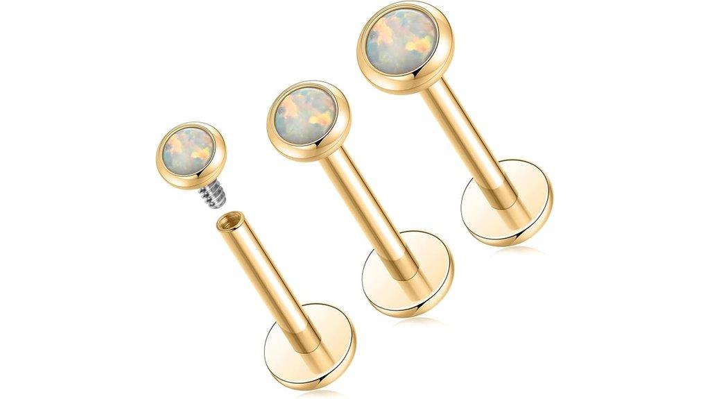 titanium lip piercing jewelry