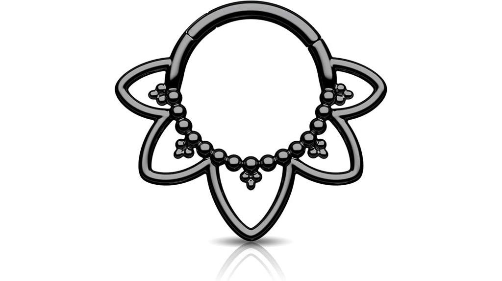 titanium lotus septum rings