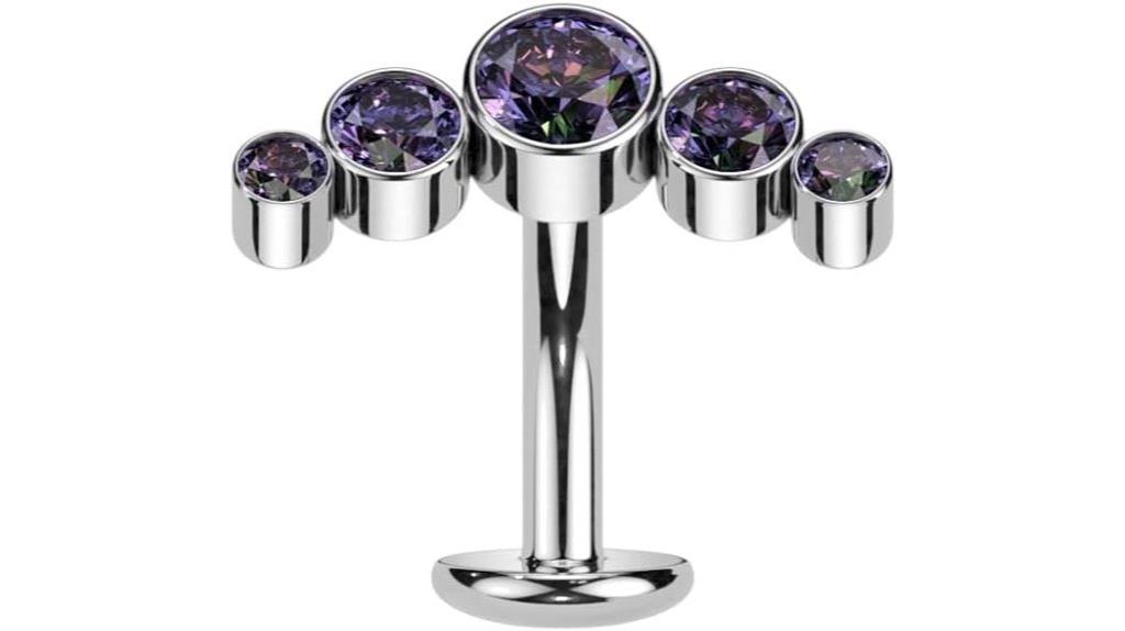 titanium owl belly button