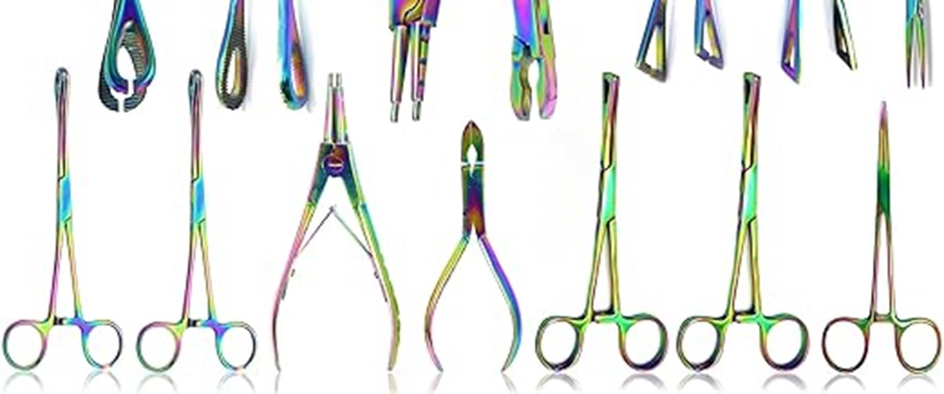 titanium rainbow piercing kit