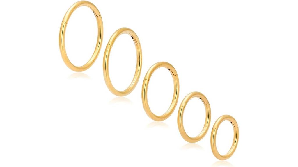titanium septum piercing set