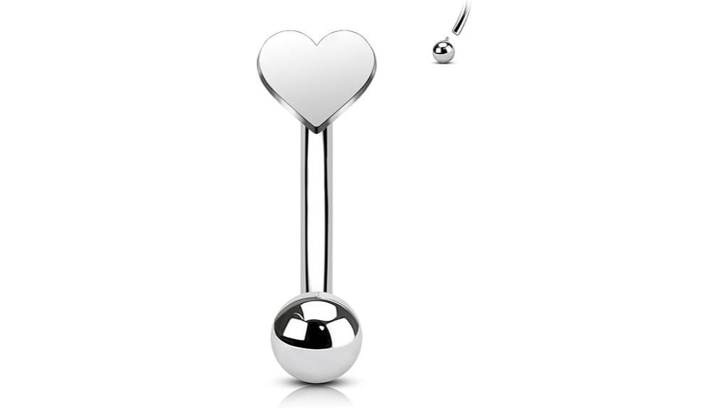titanium spike eyebrow piercing