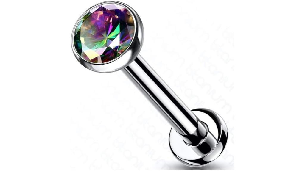 titanium threadless labret
