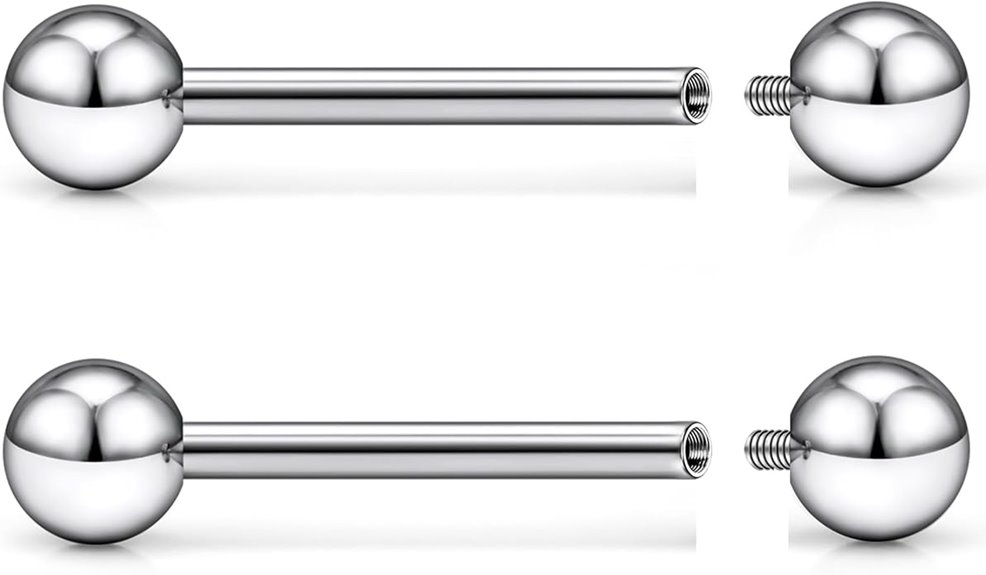 titanium tongue and industrial piercing