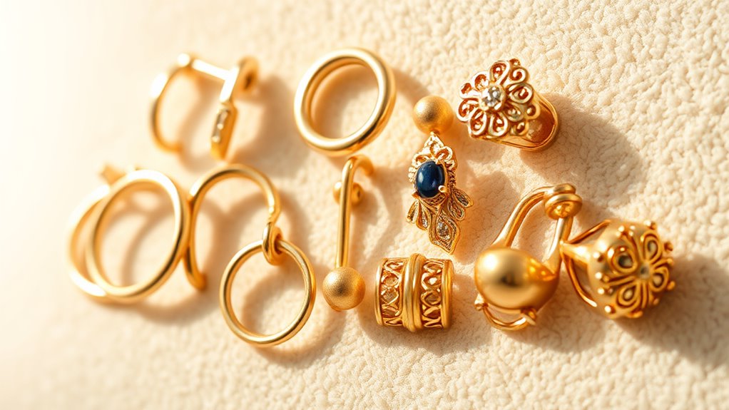 top 8 gold nose rings