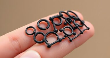 top black steel eyebrow rings
