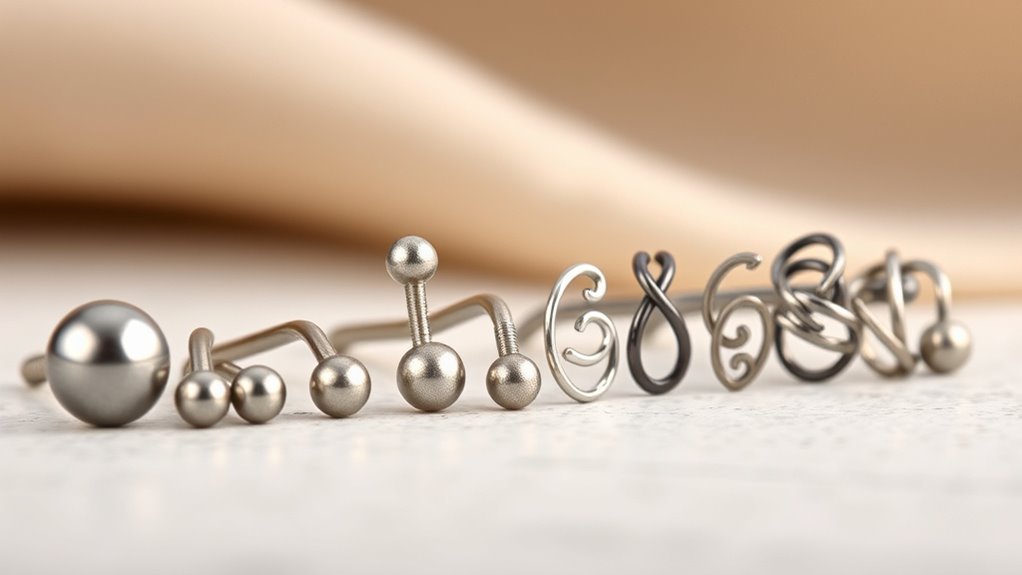 top durable steel nose jewelry