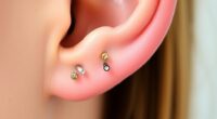 top internally threaded tragus jewelry