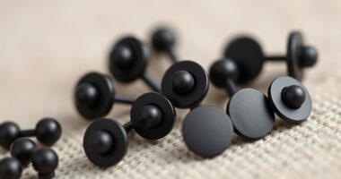 top matte black labret studs