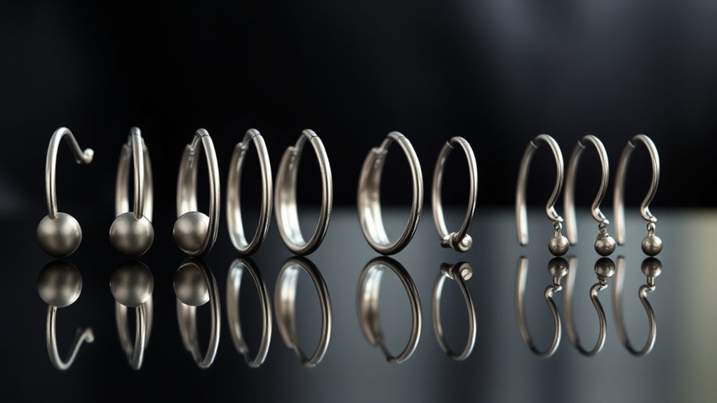 top medical steel earrings