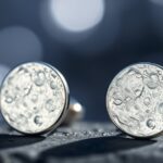 top moon stud earrings