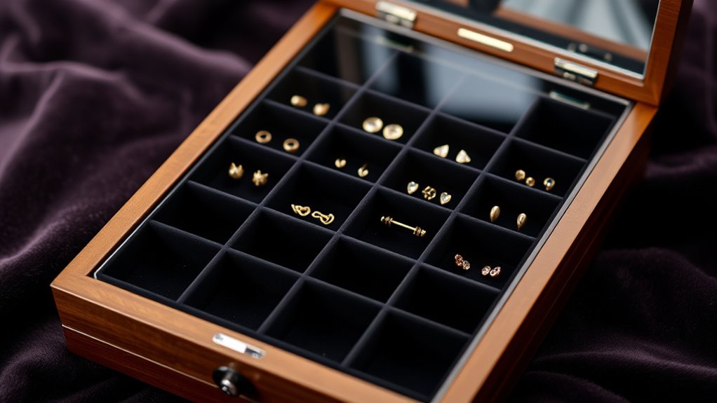 top piercing jewelry storage