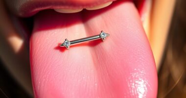 top stylish tongue piercing barbells