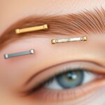 top surface bar eyebrow jewelry