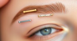 top surface bar eyebrow jewelry