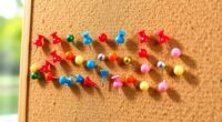 top tapers and push pins