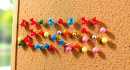 top tapers and push pins